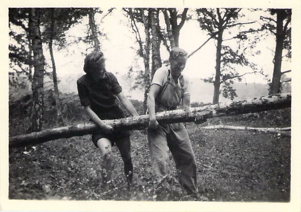 Women of the Day are the 15,000 women aged between 17 and 24 who left home for the first time in 1942 to heed a call to join the Women’s Timber Corps, solving Britain’s desperate need for timber after Germany occupied Norway, our main timber importer. The Lumberjills - a name