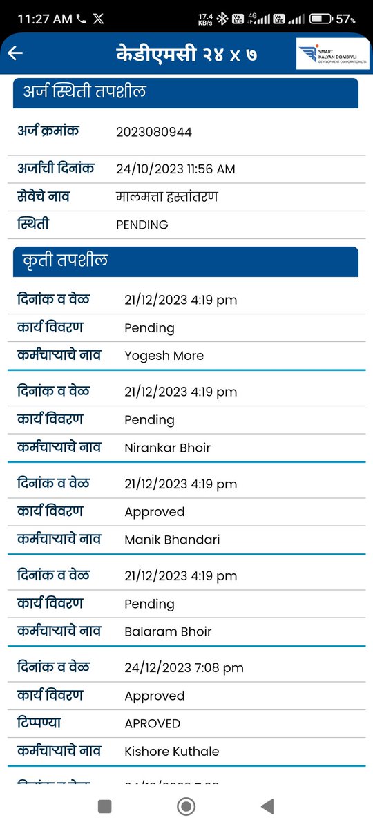 ravisable123's tweet image. @KDMCOfficial Dear sir

Application number is 2023080944

Pls find attached here with application number. It has been two months and documents have been submitted to register the house but nothing has happened yet. 

How many days would it take?Do it as soon as possible sir