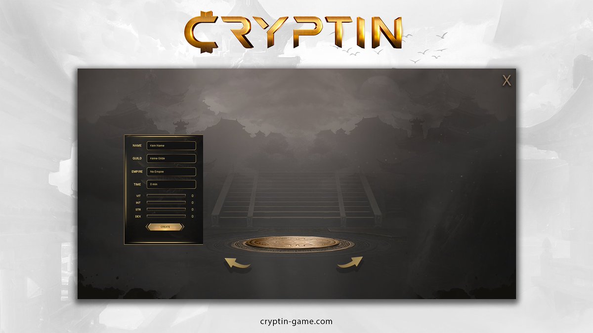 Cryptin_Game's tweet photo. Today we want to show you some quick peeks into login panel, character creation and choosing an empire! ⚔️

Join our ICO now: 
https://t.co/oWOI13Ksl8

#play2earn #free2earn #cryptoico #cryptogames https://t.co/H1WFvsqNgI