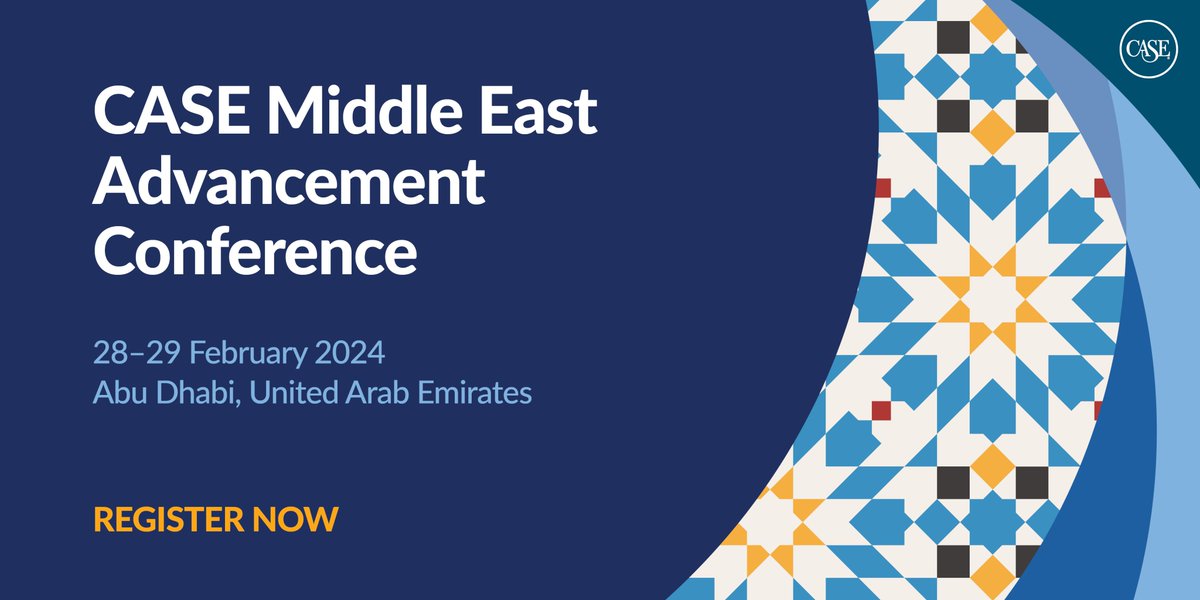 Last Call for early-bird rates! Save more and secure your spot at the CASE Middle East Advancement Conference by registering today: case.org/conferences-tr…