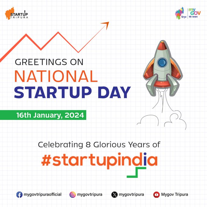 🚀 Happy National Startup Day, changemakers! 🌐 Today, we salute the resilient spirit of entrepreneurship and celebrate the incredible journey of startups. 🌟💼 💪Let's keep innovating, growing, and shaping a brighter future together. 🌈✨#NationalStartupDay #StartUpIndia