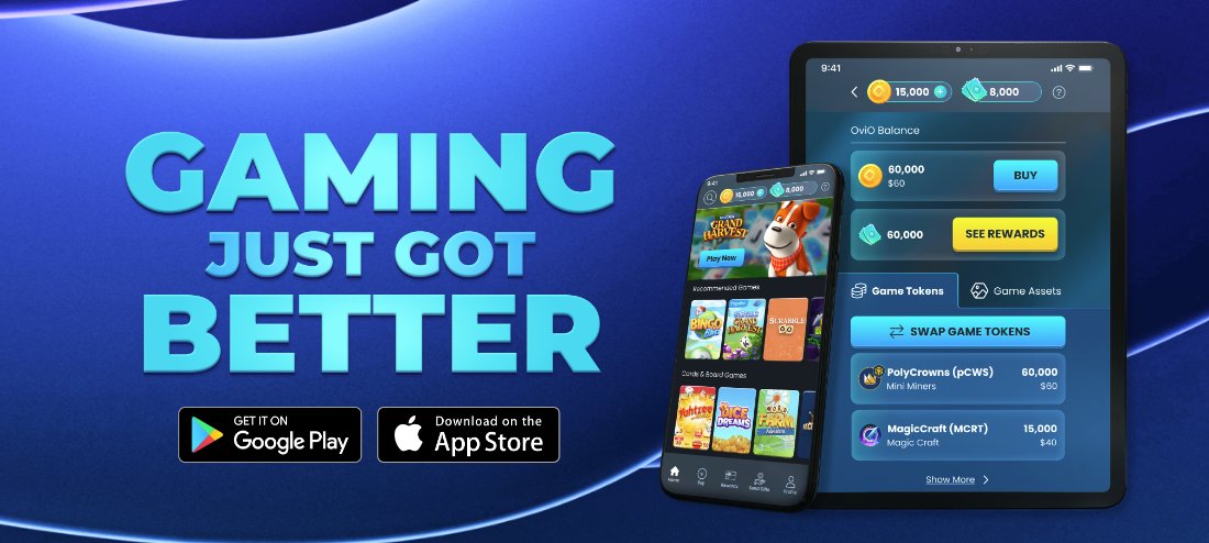 🎉 Milestone Alert! OviO now boasts over 50 mobile games live on our app for both iOS and Android. Unique in the market, we're the only app where players can play and earn in both Web2 and Web3 games. Join the gaming revolution!  #PlayAndEarn  #Web3Gaming #BlockchainGaming