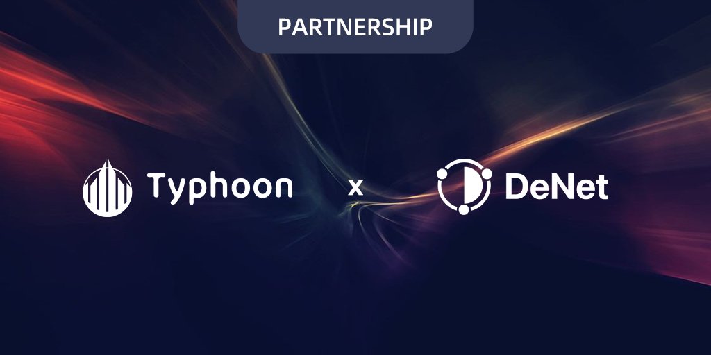 🥳We're thrilled to announce a strategic partnership with @denet2022. #Denet - a SaaS platform for Web2 Brands, Web3 projects, and influencers. 🎊Get ready for amazing collaborations coming!!!📷 #Typhoon #BRC20