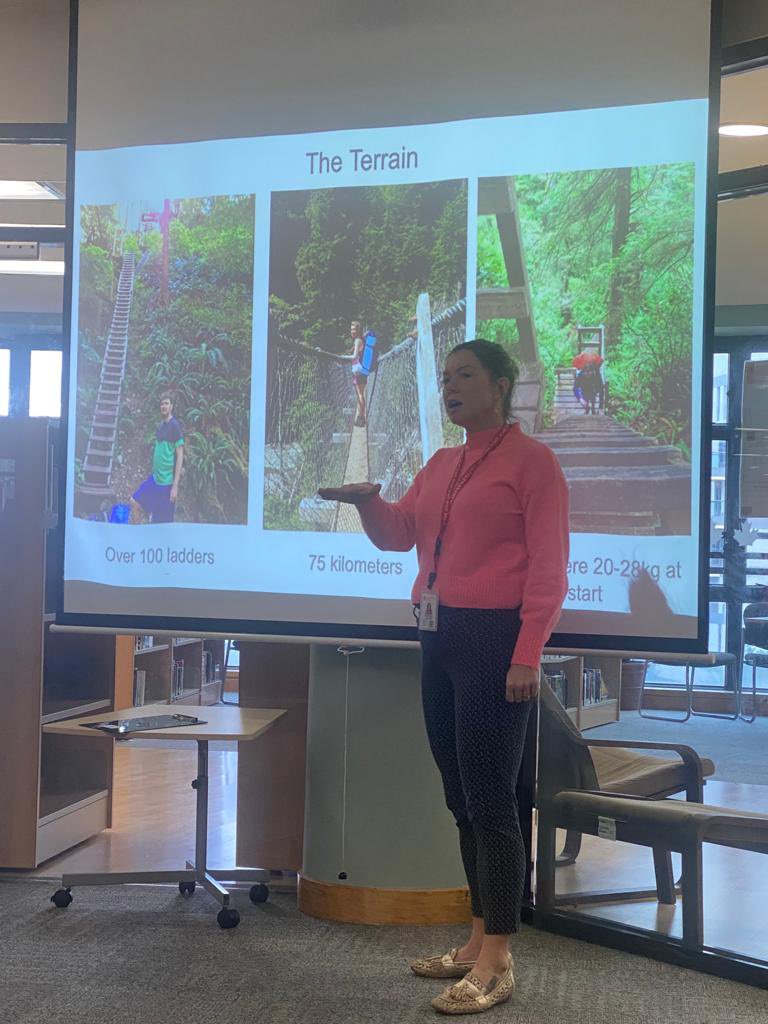 RebeccaTupling's tweet photo. In connection with the #whereweareinplaceandtime unit on #explorers I presented to the Grade 1 classes today on my own #journey on the West Coast Trail. #cdnis #cdnisls #pyp #communitytalks https://t.co/fcHZXYZe6h