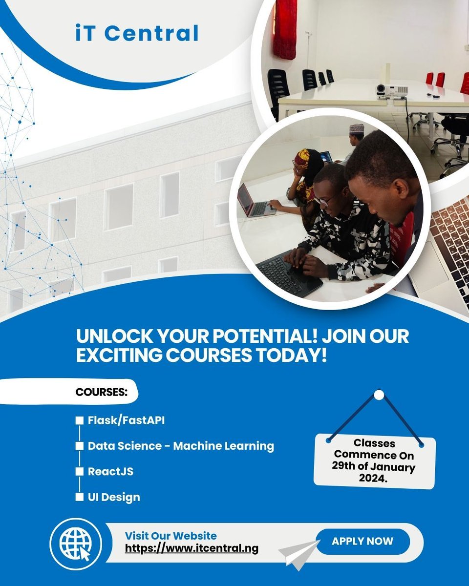 Call for Application!!!
Apply here: itcentral.ng/apply