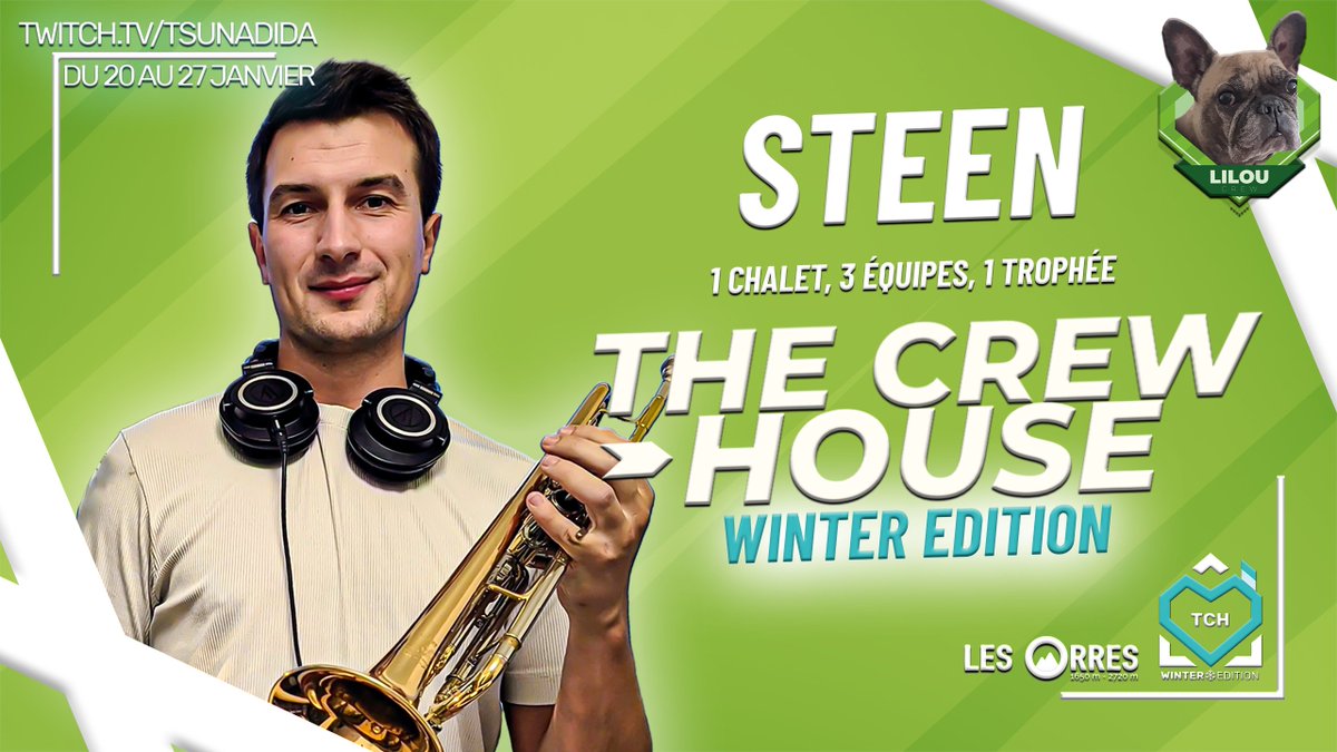 Une nouvelle fois avec <a href="/Tsunadida/">Tsunadida #TCH</a> &amp; THE CREW

Prêt pour le blind test ? 

Lets's Go #TeamLilou !! #TCH ❄️The Crew House : Winter édition📷 C'est du 20 au 27 Janvier sur la station
<a href="/Les_Orres/">Les Orres</a> 
et à  suivre sur: twitch.tv/tsunadida 📷📷📷🥈🗻🥉