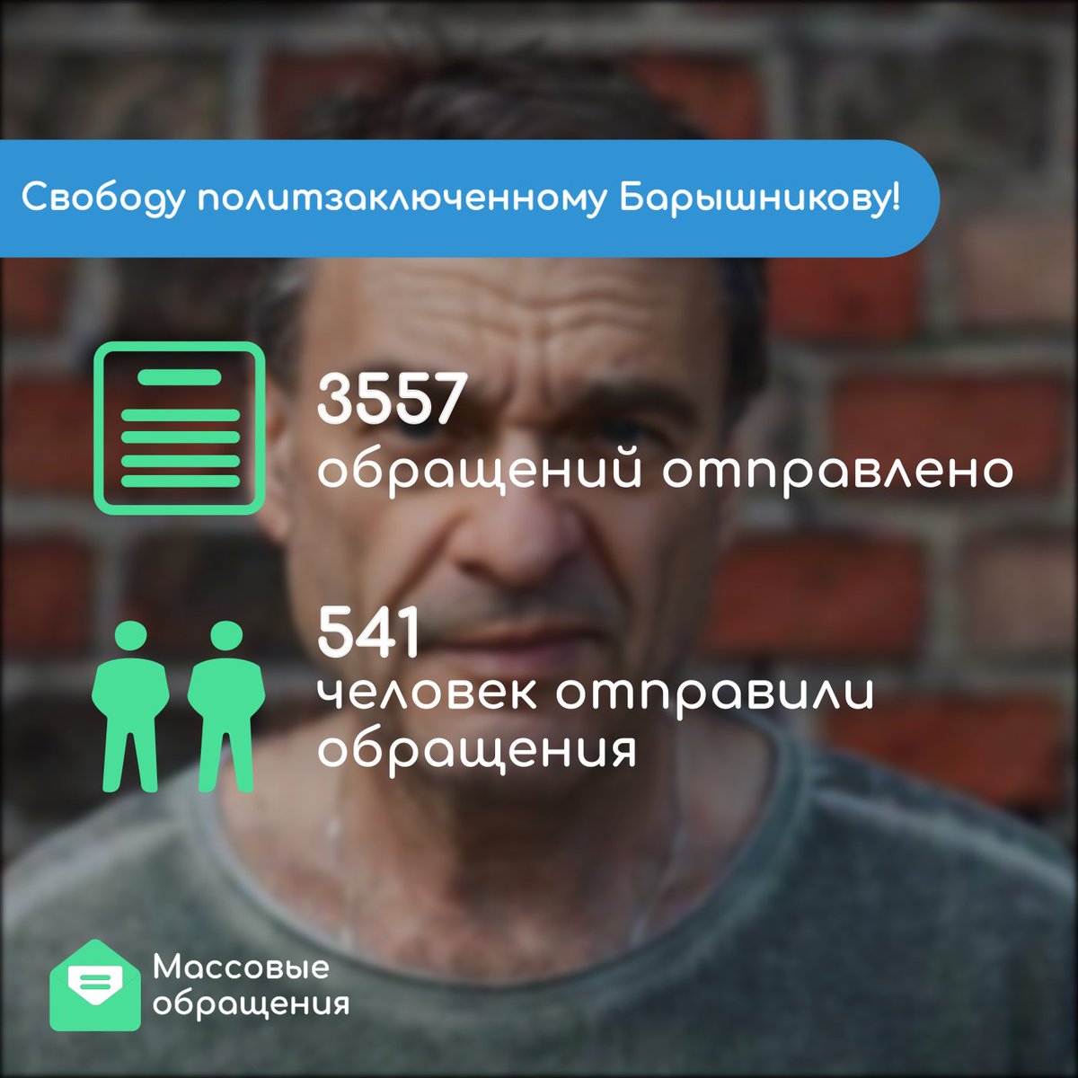 massovye's tweet photo. 1/2 Продолжаем бороться за жизнь и здоровье Барышникова!

ОВД-инфо писали про замену эпицистостомы, которая разрушала почки Барышникова. Хорошо что сделали уже это, но условия лечения Игоря оставляют желать лучшего. Его жизни и здоровью по прежнему есть угроза. -> https://t.co/KpCi6zUvXr