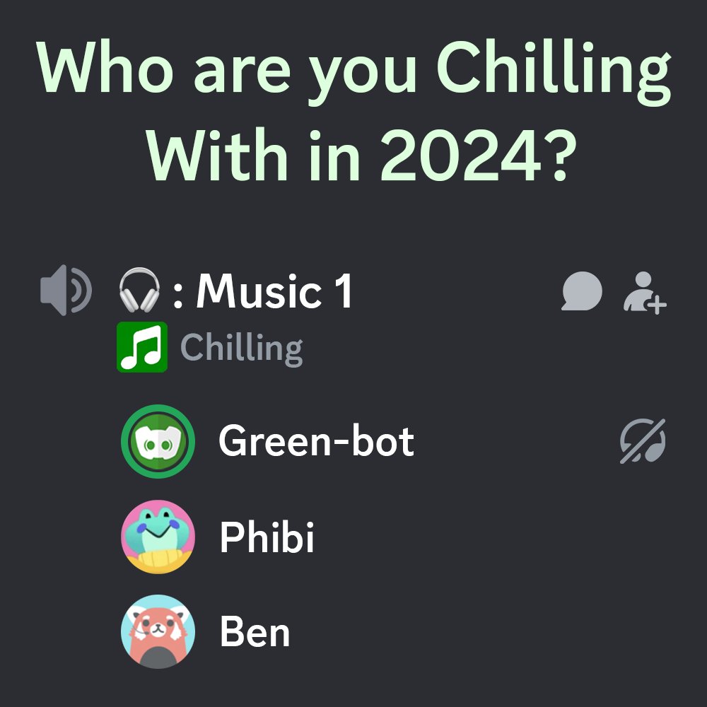 Tag 3 friends that you are VCing in 2024!
green-bot.app