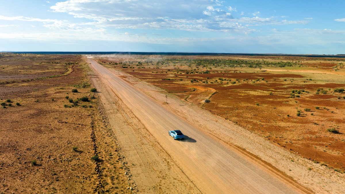 PorscheAus's tweet photo. An electrifying adventure awaits Porsche brand ambassador, Mark Webber and the Taycan 4S Cross Turismo as they explore the great Australian outback, taking in the vast space and beauty of the Northern Territory. 

Learn more: https://t.co/zwvAs2qhEs https://t.co/qWTpZns8gx