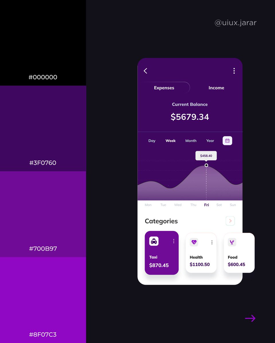 JararMalik's tweet photo. Came up with some amazing colour palettes for you guys!🎨

Reposts are highly appreciated!💜
-
#ui #uiux #graphicdesign #appdesign #colorpaletteinspo https://t.co/9TWBmW54TD