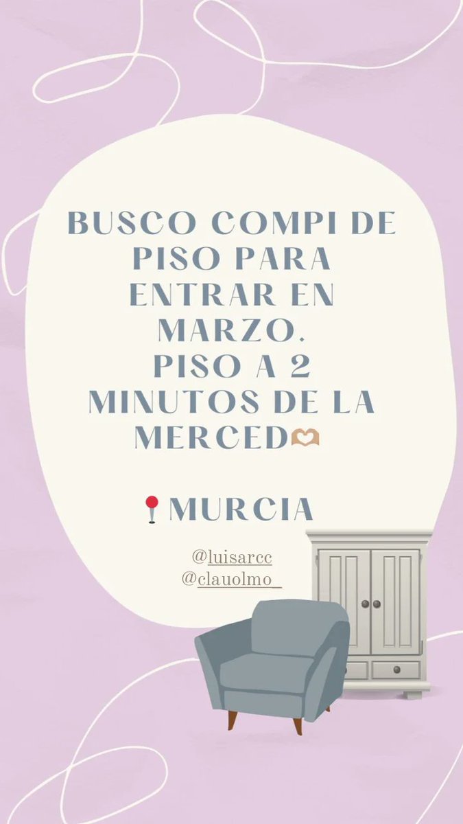 LuciaPalao24's tweet photo. ig: luciapalaoo
#quéydóndeestudiar2024 #queydondeestudiar2024 #queydondeestudiar #pisoestudiantes #pisomurcia #murciapiso #Murcia https://t.co/YOE44JzvPS