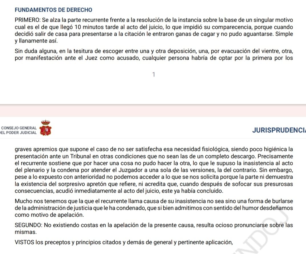 MunozLetrado's tweet photo. Empecemos el martes con un poco de humor.
Never forget el mejor recurso de apelación y su todavía mejor réplica judicial. https://t.co/xZgxJk9Jhf