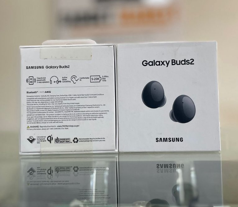 Javytech's tweet photo. Enjoy booming bass and crystal-clear treble through two-way dynamic speakers. Samsung Galaxy Buds2 @ KSh. 11,000 https://t.co/nyKN8uI2GM