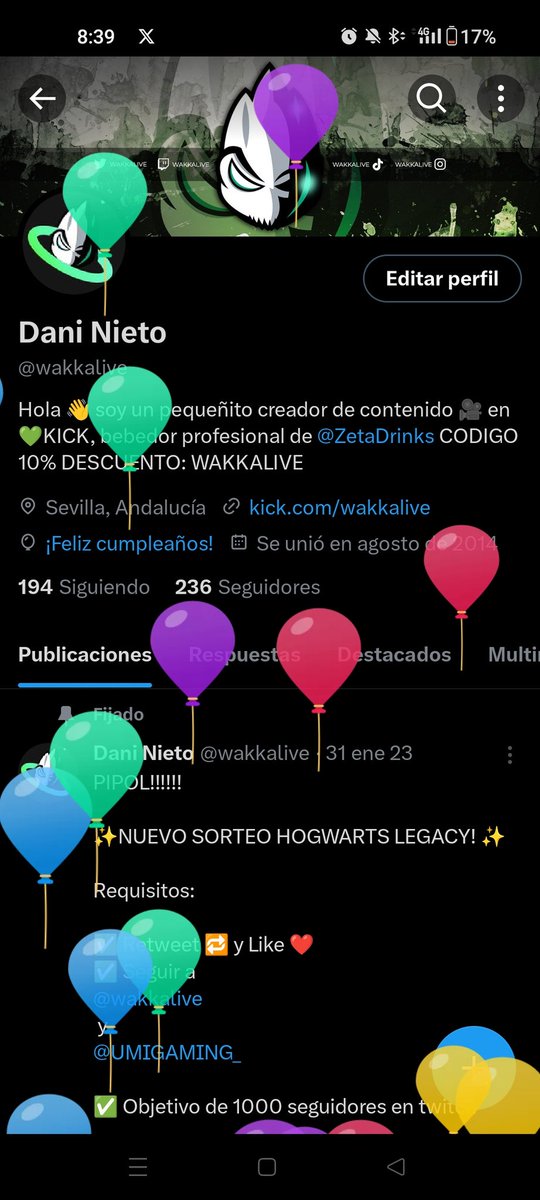 wakkalive's tweet photo. Jijiji 🎈🎈 36! https://t.co/PaQmhlaYrX