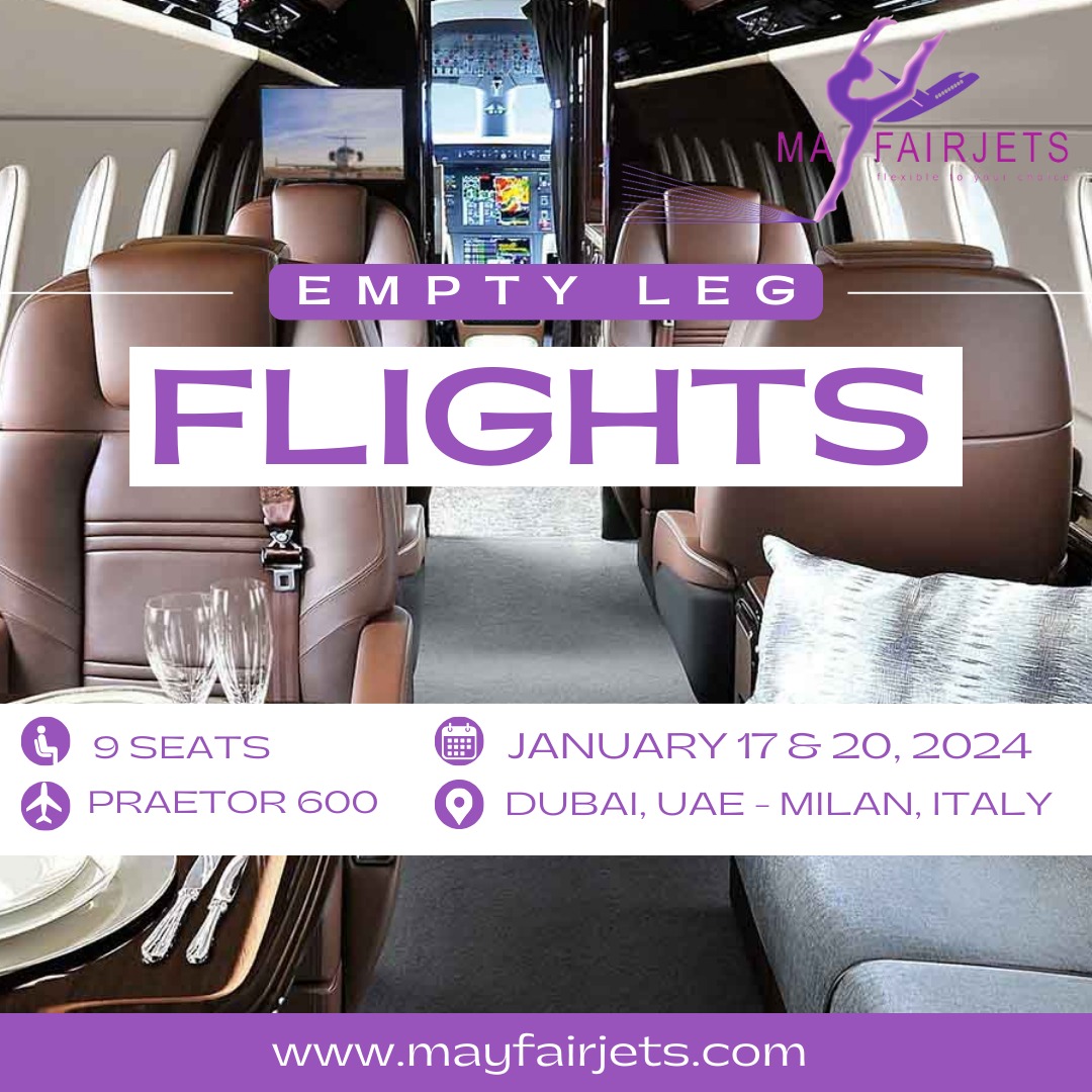 mfjgroup's tweet image. Fly from Dubai to Milan on the Praetor 600 with advanced tech that keeps you productive and luxurious at a fraction of the cost.

FOR BOOKINGS:
📞Call us: +971 (0)4 424 3387
📩 Email us: sales@mayfairjets.com
🌐 Visit: mayfairjets.com

#mayfairjets #emptylegflights