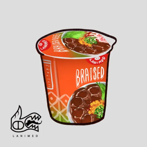 0116-牛肉杯麵 #素材 #米得每日素材 