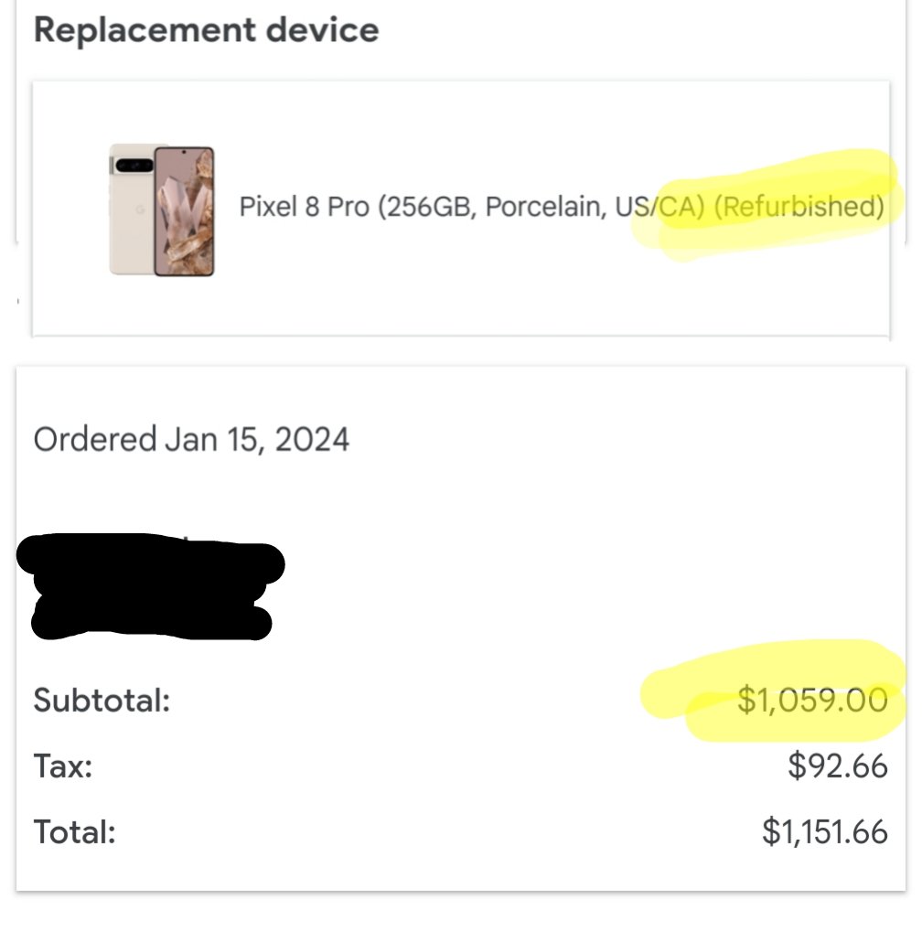 Chicadita's tweet photo. Seriously @googlefi ? Full price for a refurbished phone? #ripoff https://t.co/heLKRoXux3