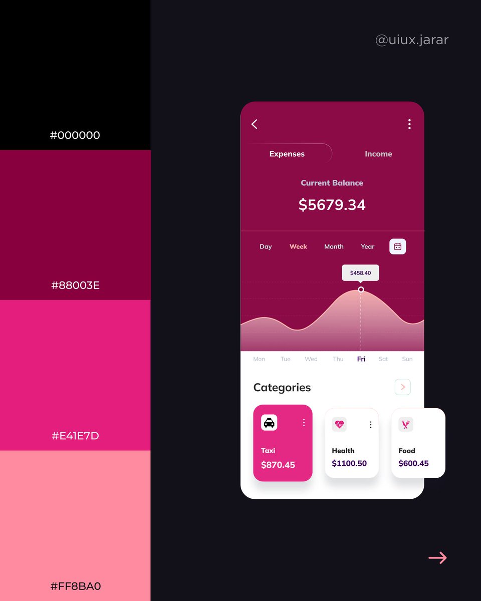 JararMalik's tweet photo. Came up with some amazing colour palettes for you guys!🎨

Reposts are highly appreciated!💜
-
#ui #uiux #graphicdesign #appdesign #colorpaletteinspo https://t.co/9TWBmW54TD