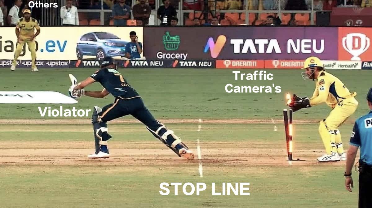 Always STOP your vehicle before STOP LINE.
Else you will be stumped out by Traffic Enforcement Camera's at junctions. 
#RoadSafetyWeek2024 #TrafficEducation

@HYDTP @AddlCPTrfHyd @HiHyderabad