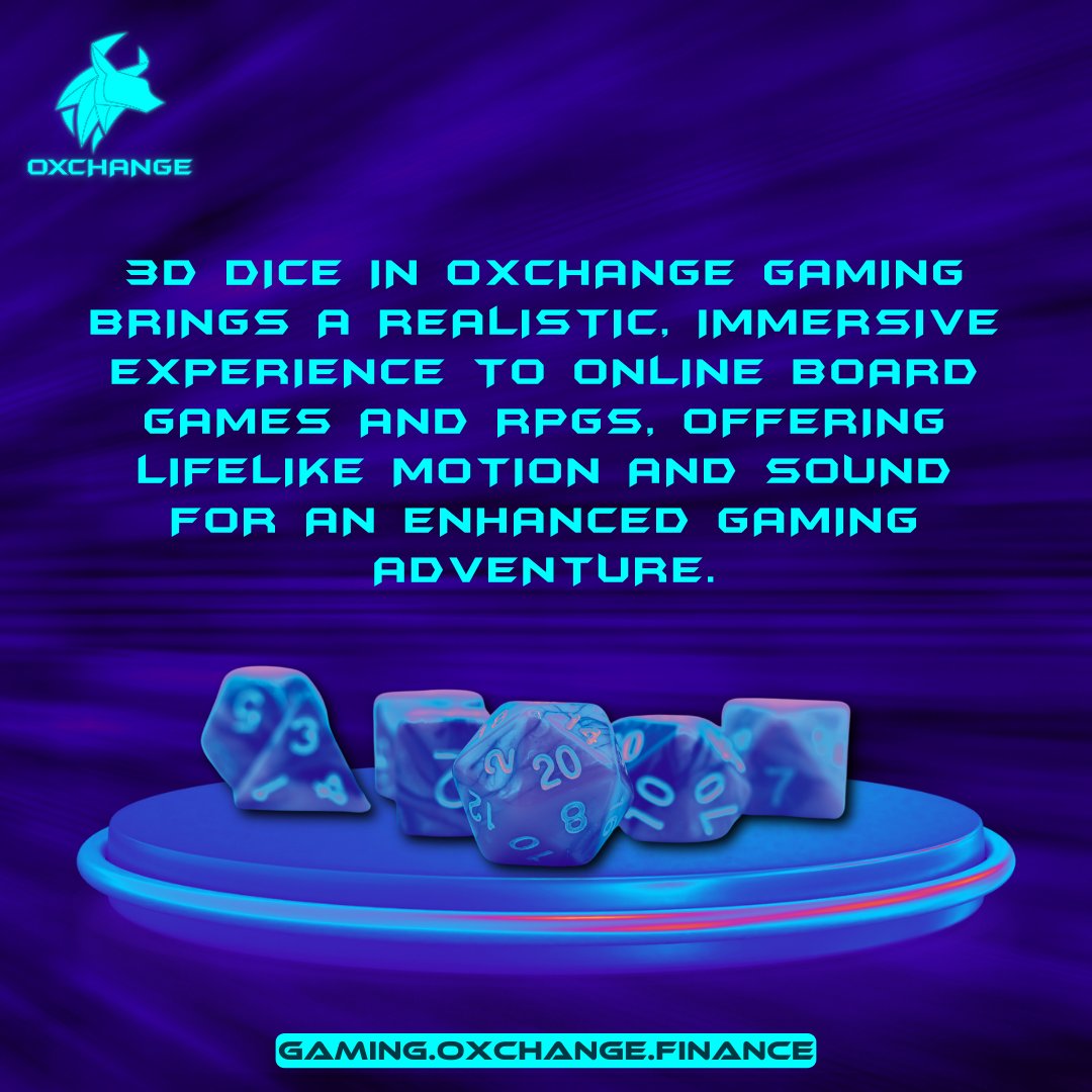 oxchangefinance's tweet photo. Roll into the future with 3D Dice – where every toss is a step into an immersive gaming adventure!
#OxchangeFinance #OxGaming #BreakNewRecords #concentratedliquidity #gasless #decentralizedexchange #cryptocurrency #trading #Tokenomics #Blockchain #CryptoTrading #RangeOrders https://t.co/snJMfG8bFO