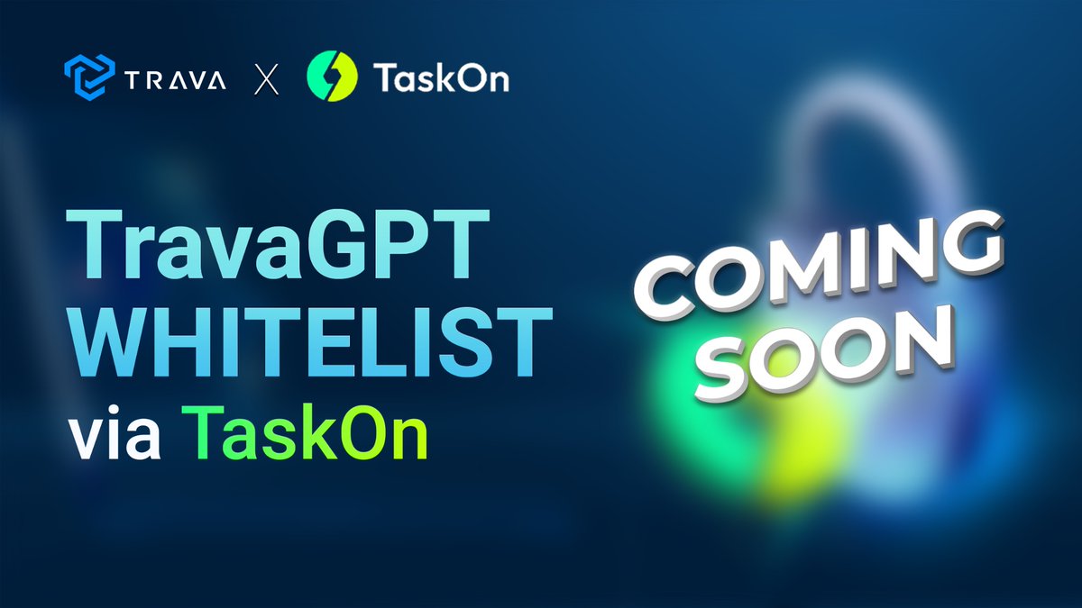 🫣 [#COMINGSOON] #TravaGPT #WHITELIST VIA <a href="/TASKONXYZ/">TaskOn | Ultimate Web3 Community Growth Platform</a> 🫣

🎯We'll partner with #TaskOn to find people interested in this #AI product made specifically for Trava.Finance ecosystem.

💬#Trava Team hopes to make a more user-oriented TravaGPT before officially #launching it.