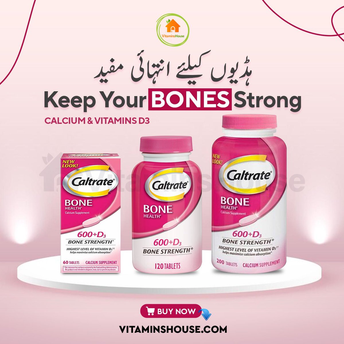 vitaminshousepk's tweet photo. صحت مند اور مضبوط ہڈیاں ہماری زندگی کی بنیاد ہوتی ہیں. وٹامن ڈی سے بھرپور 𝐂𝐚𝐥𝐭𝐫𝐚𝐭𝐞 𝐁𝐨𝐧𝐞 𝐇𝐞𝐚𝐥𝐭𝐡 مختلف عمر کے لوگوں کے لئے مناسب ہے.
صحت مند زندگی گزارنے کیلئے ابھی اپنا آرڈر بک کروائیں۔
🛒 https://t.co/1RwTCgTD9i
#vitaminshouse #calcium #caltrate #vitamind https://t.co/gkkSFWEQ0C