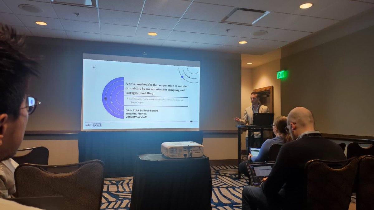 PhDAeroUC3M's tweet photo. 🤩 Our PhD students #GiuseppeDiPasquale, #GuillermoEscribano and #YannickSztamfater attended the AIAA SciTech Forum 2024 in Orlando, Florida! Interesting details in the following links:
🔗https://t.co/zfcgIcqTKP
🔗 https://t.co/osmftTFSto
🔗https://t.co/51jQMRpeCj https://t.co/6AmEOc81Rc