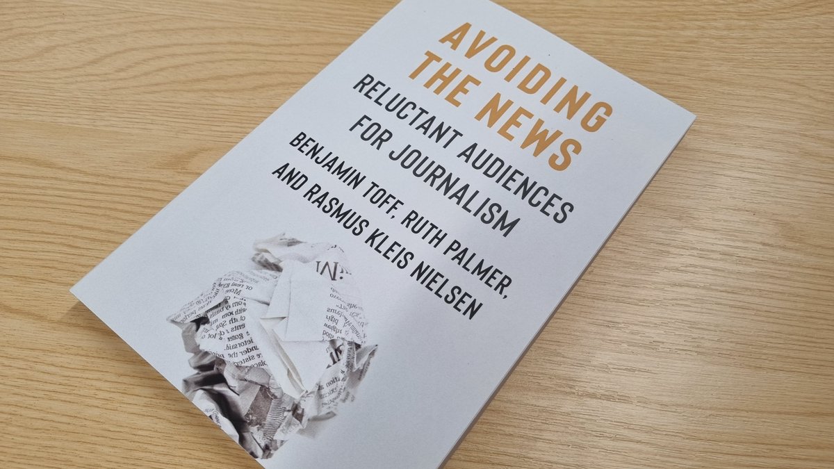 'Avoiding the News: Reluctant Audiences for Journalism' In book w/@BenjaminToff and @ruthiepalmer we ask why, in a world of abundant supply and unprecedented ease of access, millions of people avoid news More from publisher @columbiaUP here cup.columbia.edu/book/avoiding-… And in🧵 1/9