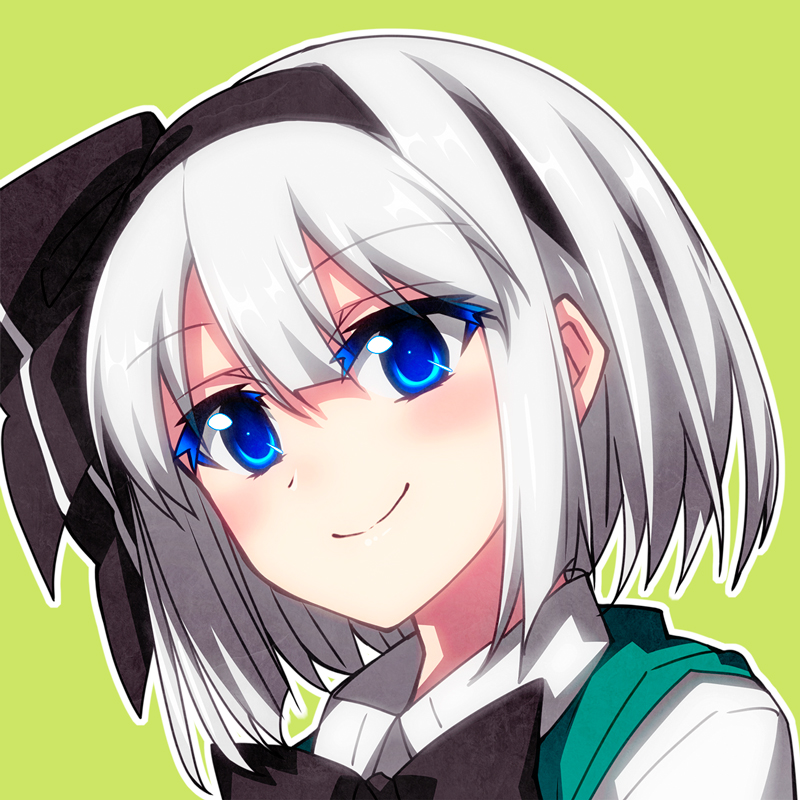 魂魄妖夢 「X(Twitter)用アイコンの妖夢ちゃんと幽々子様を描きましたー! ルールを守」|さざなみみぉ＠妖夢カレンダー委託中のイラスト