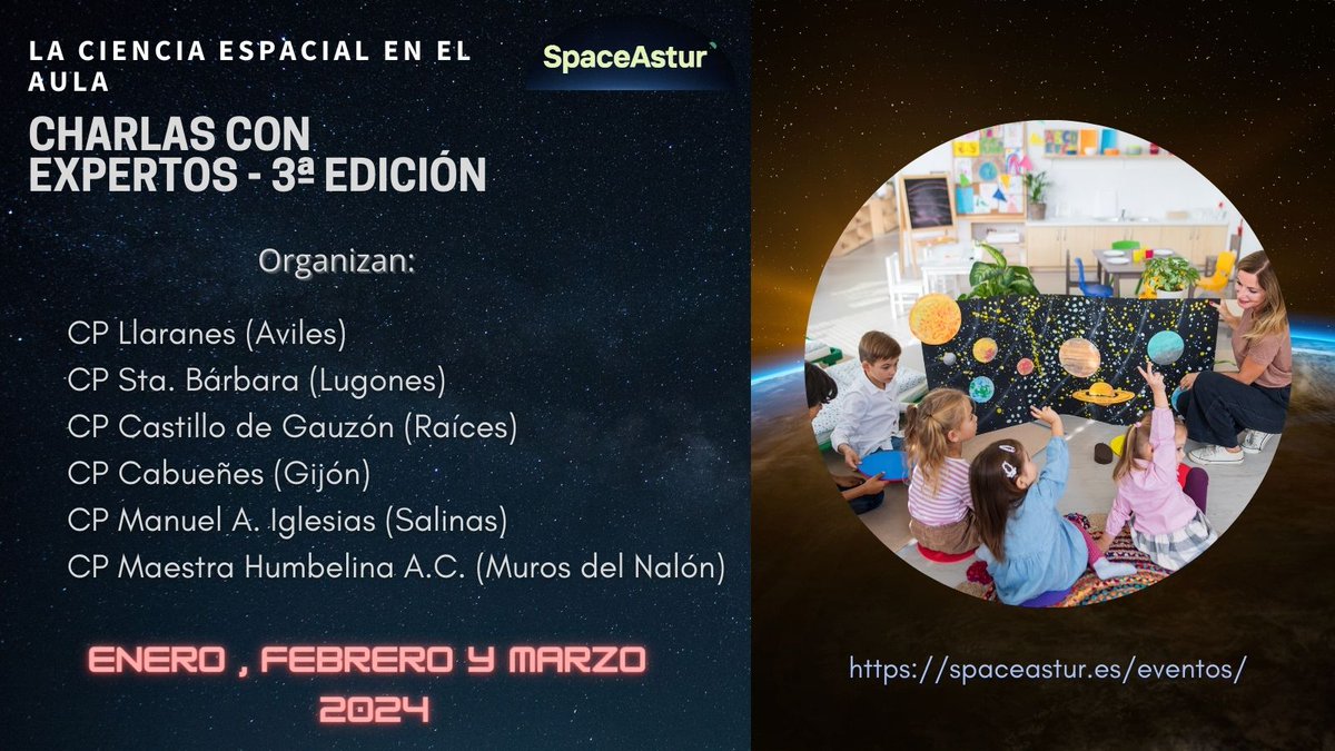 Hoy es especial. 6 colegios públicos de la red SpaceAstur conectarán con #Antártida con la científica Susana Fdez. de <a href="/ictea/">ICTEA</a> dentro del ciclo charlas con expertos. Emocionante muchas preguntas de alumnado. SUERTE <a href="/JorgePlaGarcia/">Dr. Jorge Pla-García</a> <a href="/esa_cesar_es/">CESAR Educación Astronómica</a> <a href="/EseroSp/">ESERO Spain</a> <a href="/educaINTEF/">Educación INTEF</a> <a href="/J_MartinezFrias/">Jesús Martínez Frías</a>