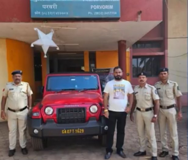 oheraldogoa's tweet image. #BreakingNews: Porvorim Police have arrested Vikram Sharma (43) n/o Haryana for allegedly doing stunts &amp;amp; reckless driving. 
#Goa #offence