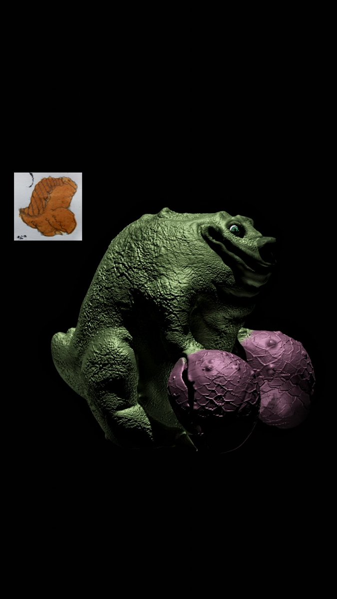 Clawdell_3D's tweet photo. "The Brull" 🐊🦂
Hey, attempt N°1 of sculpture in Blender.
#art #art3d #blender #conceptart #render #arte #digital #monster #fantasy #reptile #blender3D #lowresolution https://t.co/JU5ZMvKIHJ