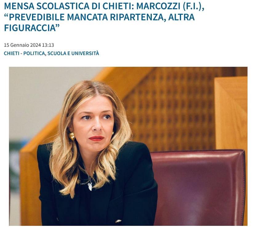 Come era facile immaginare, il servizio mensa nelle scuole di #Chieti non è ripartito nei tempi promessi dall’amministrazione comunale. 
A pagare questa inerzia sono ancora i genitori degli alunni… 

➡️ facebook.com/share/p/fRh28i…