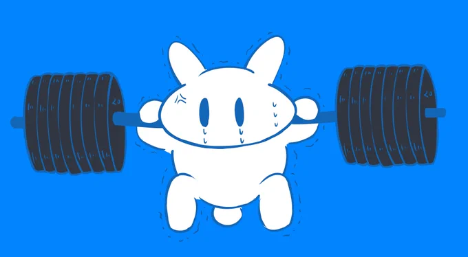 スクワットうさぎ