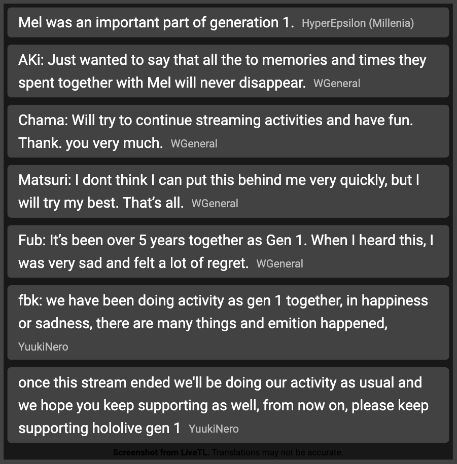 Tyler_462's tweet photo. Translation of 1st Gen's announcement.

As always, thank you for the translators in chat. https://t.co/w94XVG6Ran