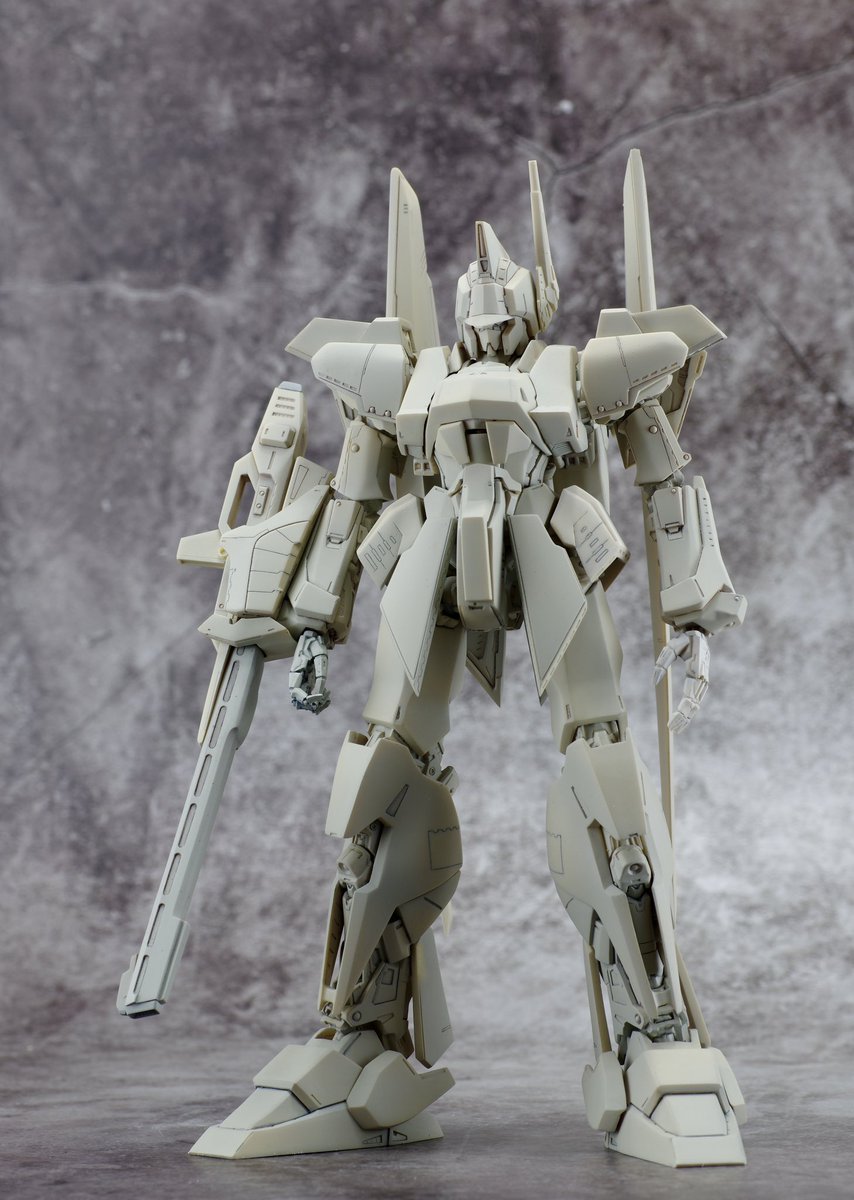 シリコントライブ製 永野版ZETAガンダム（百式ラフ） 一次サフ吹きまし