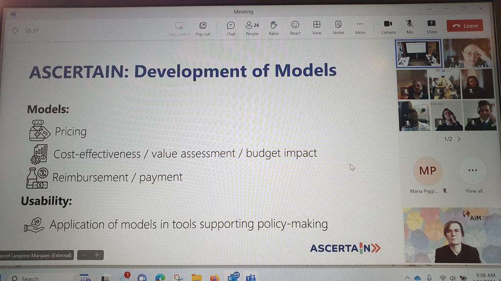 AIM is participating in the Consortium Meeting @ASCERTAIN_EU and is a proud partner of that project.