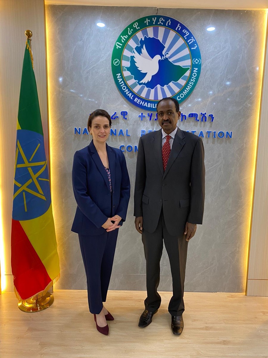 Disarmament, demobilization and reintegration are key to peace in Tigray and across Ethiopia. Amb. O’Neill discussed global best practices in DDR, Ethiopia’s progress to date & the importance of addressing women ex-combatants' needs from the outset with NRC Commissioner Toga.