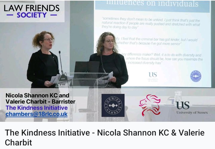 <a href="/CriminallawFS/">CRIMINAL LAW FS</a> <a href="/LawFriendsSoc/">Law Friends Society</a> Be kind in 2024!
H N Y  message from lead crime barristers <a href="/nicolashannon20/">Nicola Shannon</a> KC <a href="/FurnivalLaw/">Furnival Chambers</a> and <a href="/1lovingkindness/">Val</a> Valerie Charbit <a href="/RedLionChambers/">Red Lion Chambers</a>
Please , be kind , in all your interactions in 2024 .Watch the vid here !
vimeo.com/882443524