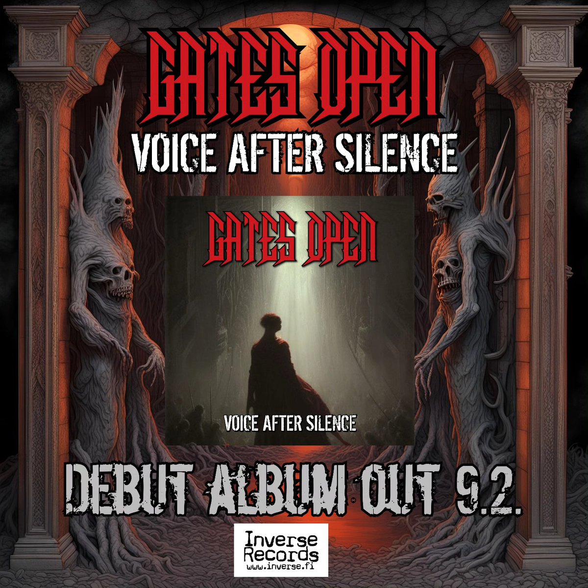 GATES OPEN are set to release their debut album, VOICE AFTER SILENCE, on February 9th 2024 via Inverse Records. You can pre-order the album Digitally via their bandcamp page gatesopen.bandcamp.com/album/voice-af… #metalrager666 #gatesopenband #voiceaftersilence