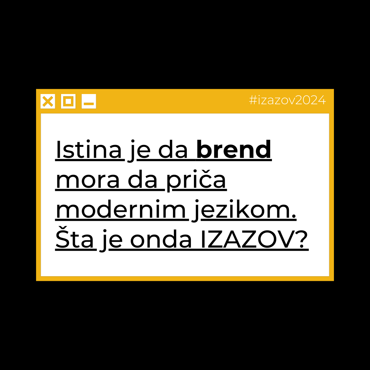 Izazov je da ne izgubi svoj glas! #izazov2024