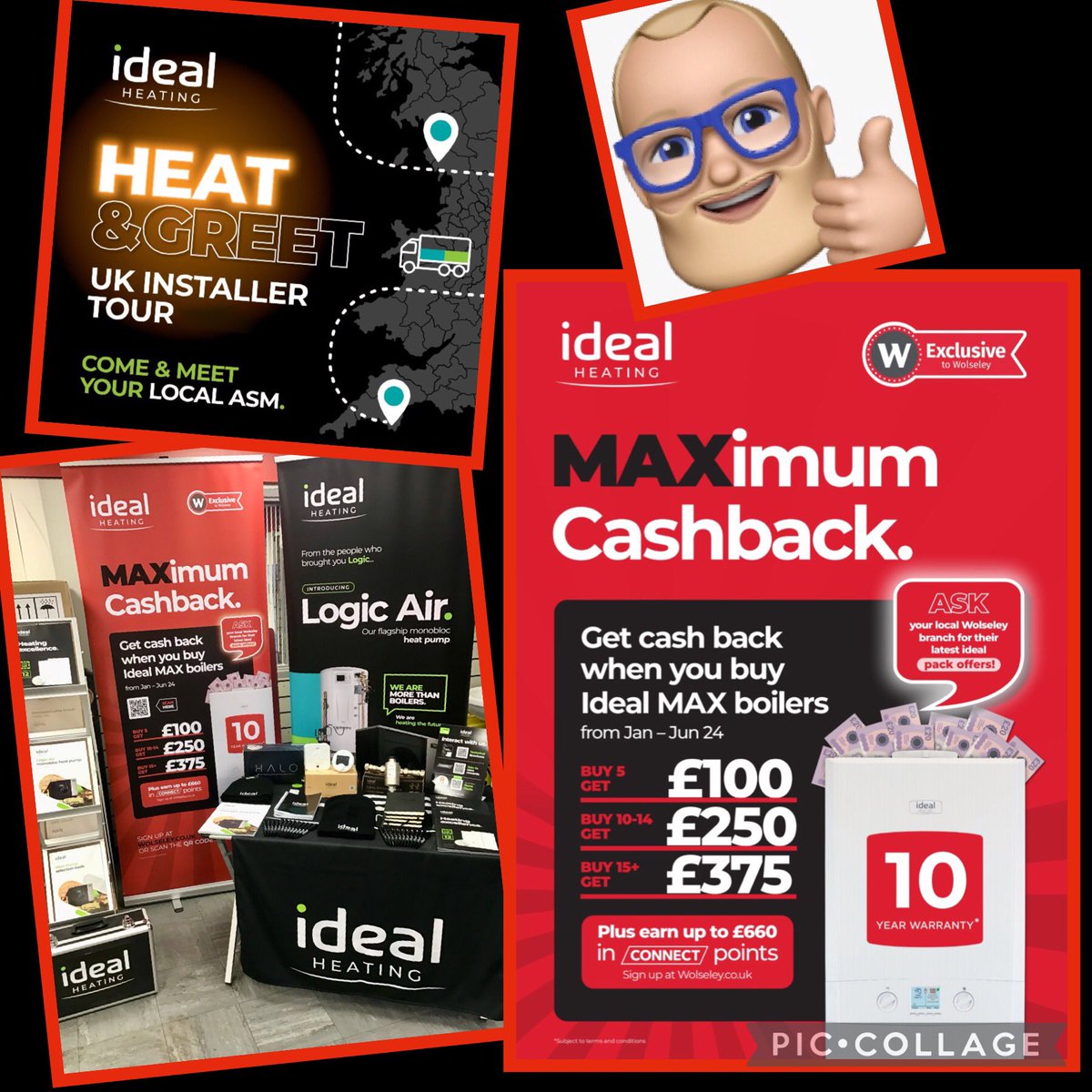 ideal_steveh's tweet photo. Join I this morning @WolseleyP_P to talk all things @idealheating Logic Air, Max, #installerConnect #Promotions & more. Come and claim a Beanie and a hot sausage rolls. https://t.co/d5Wooc9XTY