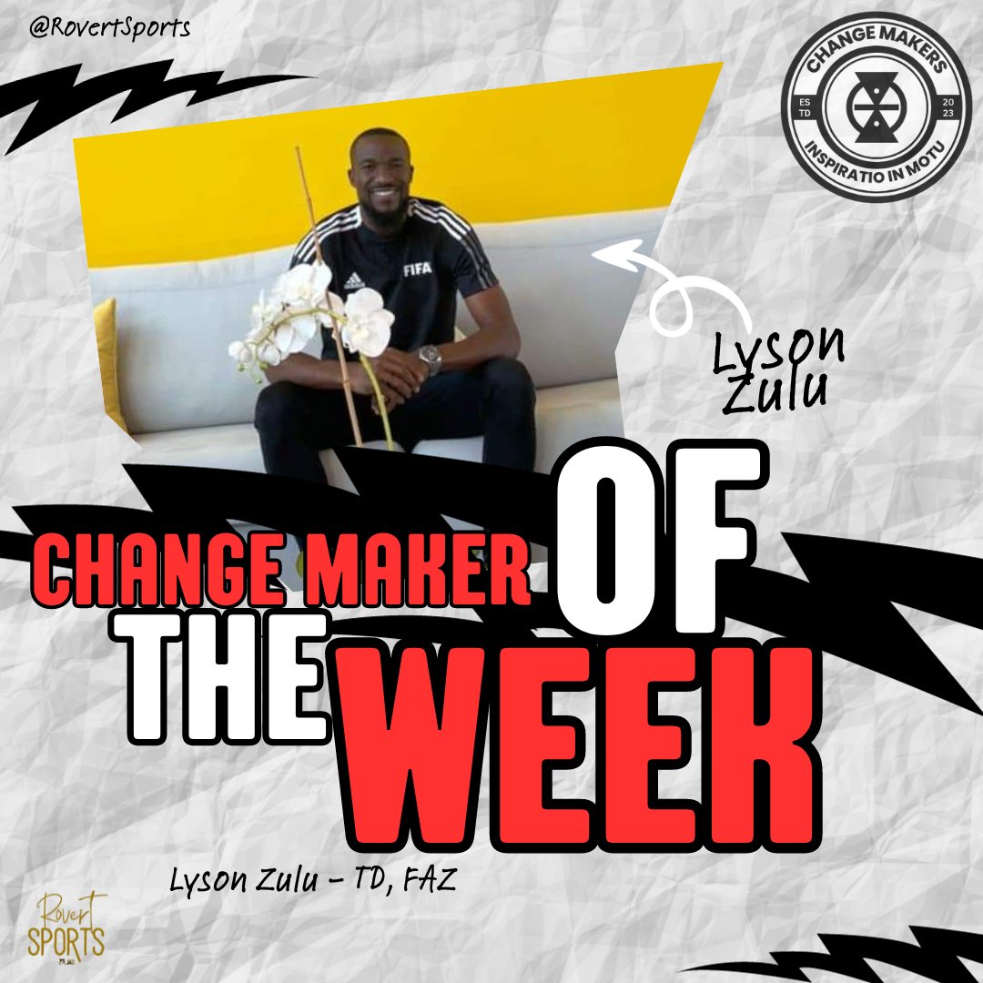 RovertSports's tweet photo. Meet our #ChangeMakerOfTheWeek - Lyson Zulu! 🏆 Passionate, dedicated, and making waves in Zambian sports. 🇿🇲 Join us in celebrating Lyson's inspiring journey! 🙌🏾🎉
#ZambianSports 🇿🇲
#Inspiration 🙌🏾
#RovertSports🏆 https://t.co/ICUDDb8Dor