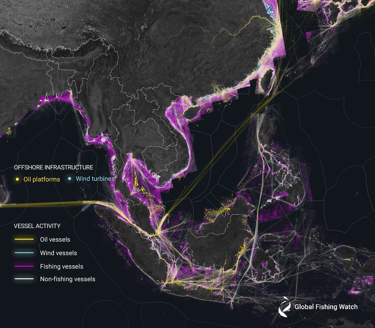 🛰️ By combining satellite technology with state-of-the-art #MachineLearning, we teamed up with research partners to map previously undisclosed industrial activity at sea.

🌊 #ICYMI: discover what we found hidden from view in our new <a href="/Nature/">nature</a> paper: bit.ly/3HfB6aH