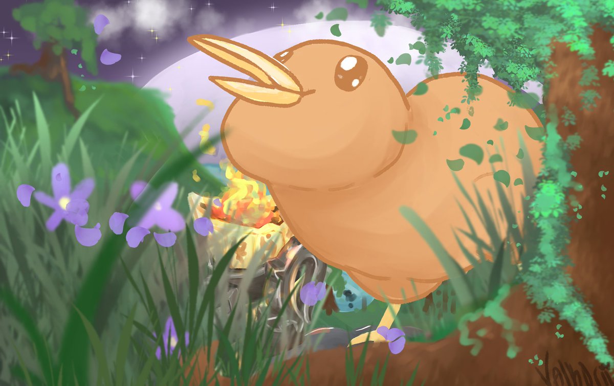 The full artwork that I did for <a href="/nikobeckwith/">Nick Beckwith</a> 's birthday!! Happy (belated) birthday, again! Love you, friend!! 🥰💛🌼