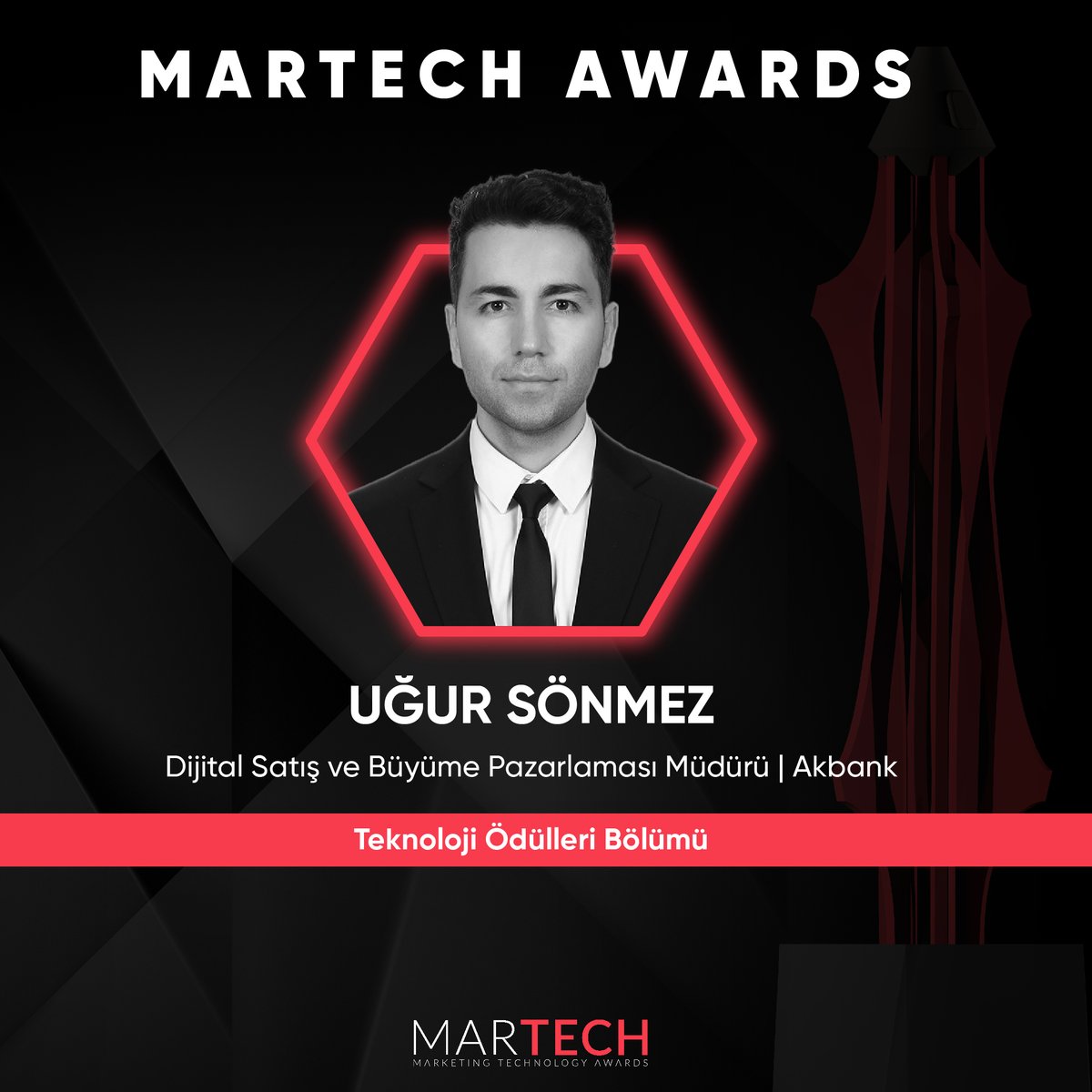 martechawardstr's tweet photo. MarTech Awards 2024’te, Teknoloji Ödülleri Bölümü jüri üyelerimiz arasında Akbank Dijital Satış ve Büyüme Pazarlaması Müdürü Uğur Sönmez de yer alıyor.

https://t.co/WKEvY35bgN

#martechawards2024 https://t.co/PMkYsHmUOO