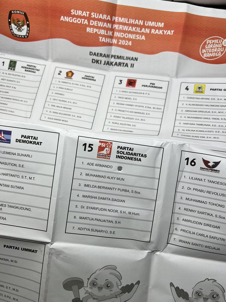 Sudah selesai melaksanakan hak dan kewajiban. Untung ada pilihan pemilu via pos, jadi tidak perlu antri dan dijemur matahari di KBRI pada hari-H 😍✌️
