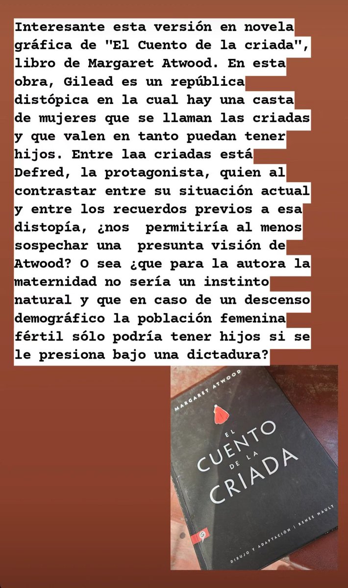 #Distopías #SciFi #ElCuentoDeLaCriada #Literatura #Libros #SectorEditorial #Editores #Edición #Editoriales #Cómics #NovelasGráficas #Autoras #Escritoras