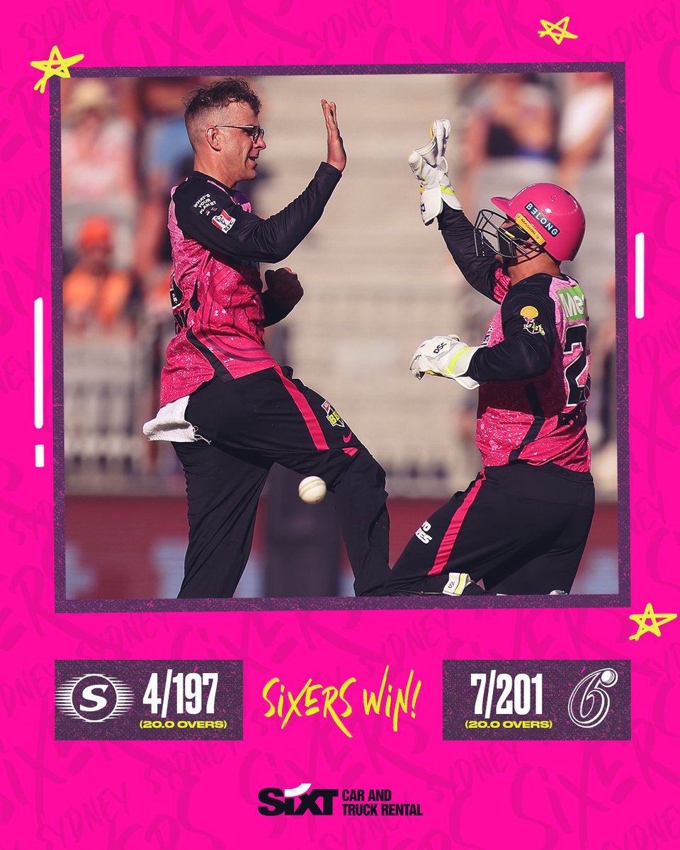 Truly is one for the ages! 
#BBL13 #ScorchersV6ers #HenriquesMagic #MagentaMagic