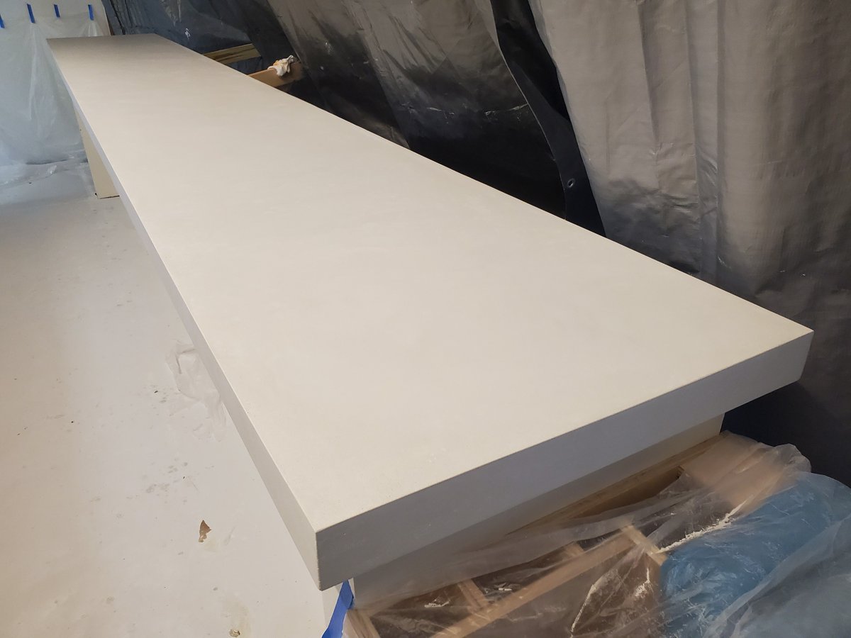 White Concrete Countertop Made by DreamCrete Studios for a local Winter Park, FL Bakery 

DreamCreteCC.com

 #WhiteConcreteCountertop #DreamCreteStudios #WinterParkFL #ConcreteDesign #CountertopIdeas #KitchenInspiration #InteriorDesign #Handmade #LocalBusiness